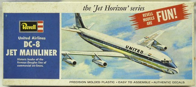 Revell 1/143 DC-8 Jet Mainliner United Airlines, H242 plastic model kit